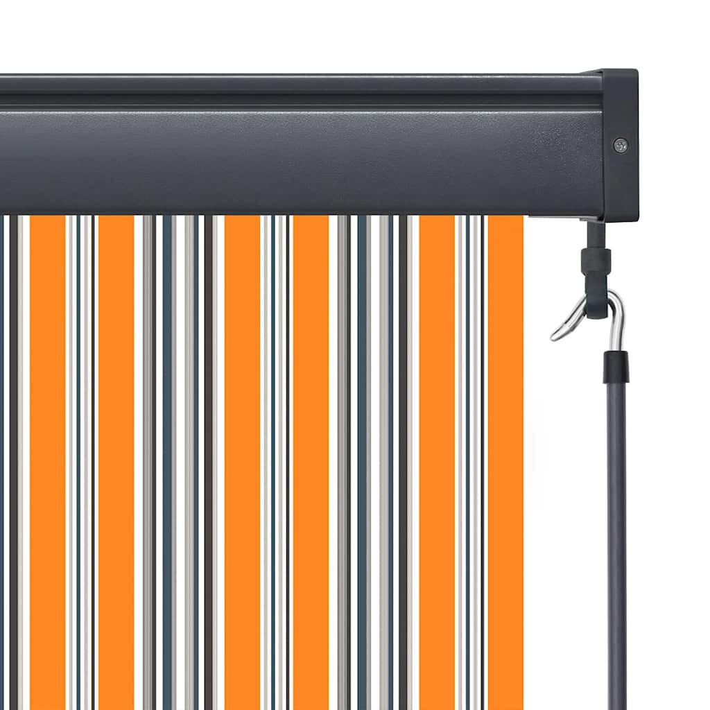 Roller Blind Yellow and Blue 180 x 250 cm Fabric and Aluminum