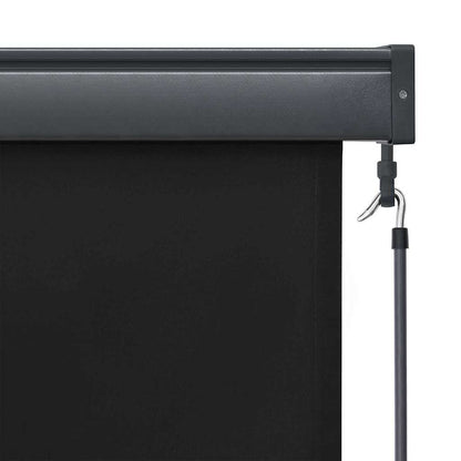Roller Blind Anthracite 180 x 250 cm Fabric and Aluminum