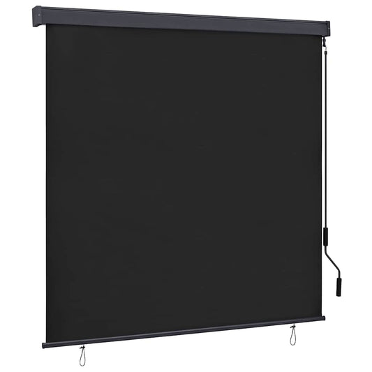 Roller Blind Anthracite 180 x 250 cm Fabric and Aluminum
