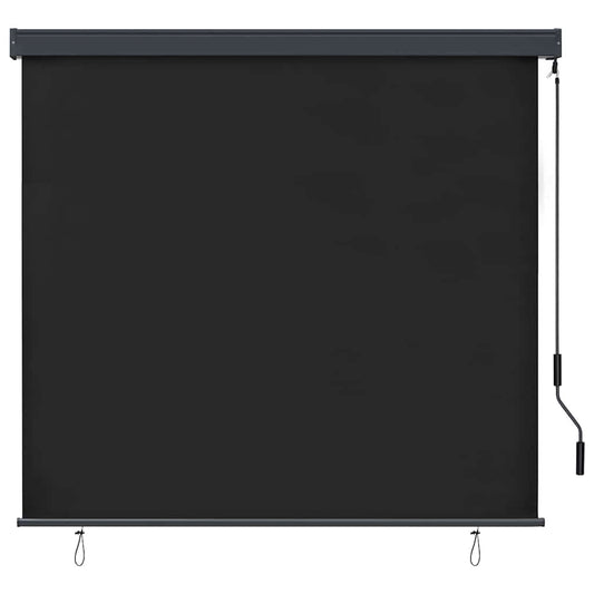 Roller Blind Anthracite 180 x 250 cm Fabric and Aluminum