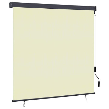 Roller Blind Cream 180 x 250 cm Fabric and Aluminum