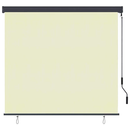 Roller Blind Cream 180 x 250 cm Fabric and Aluminum