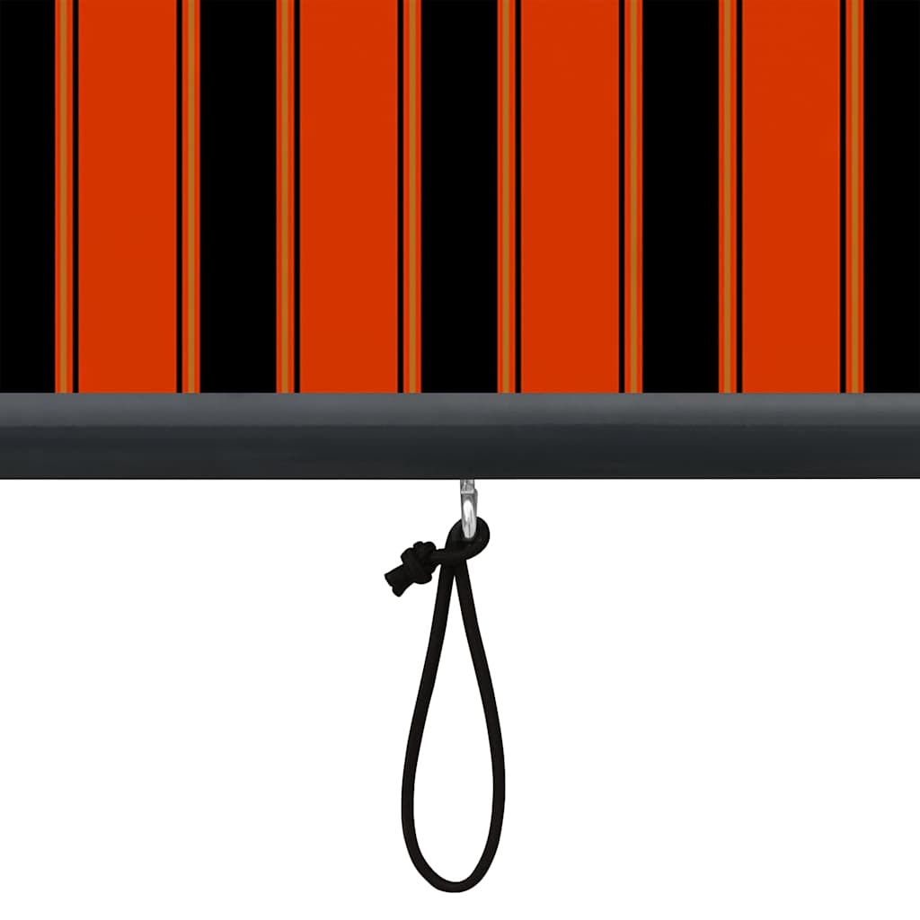 Roller Blind Orange and Brown 180 x 250 cm Fabric and Aluminum