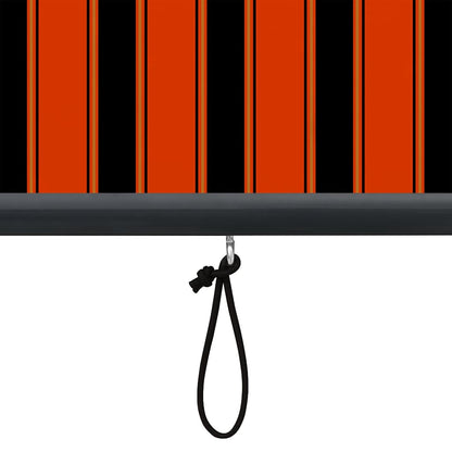 Roller Blind Orange and Brown 180 x 250 cm Fabric and Aluminum