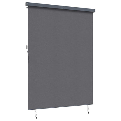 Roller Blind Anthracite 220 x 250 cm Fabric and Aluminum