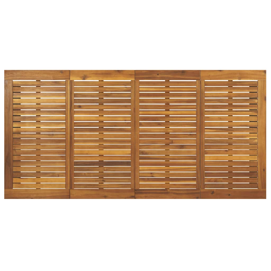Garden Table | Brown | Solid Acacia wood | 200x90x75 cm | Industrial