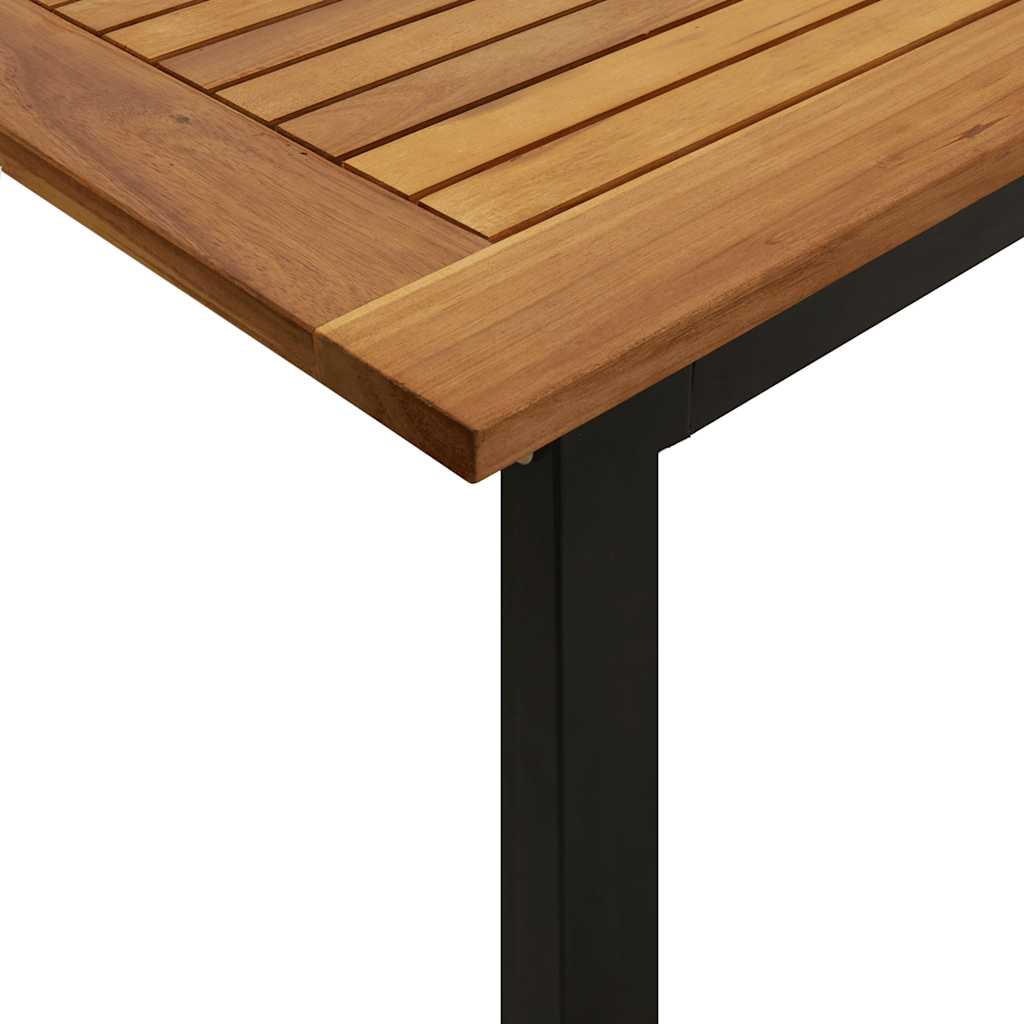 Garden Table | Brown | Solid Acacia wood | 200x90x75 cm | Industrial