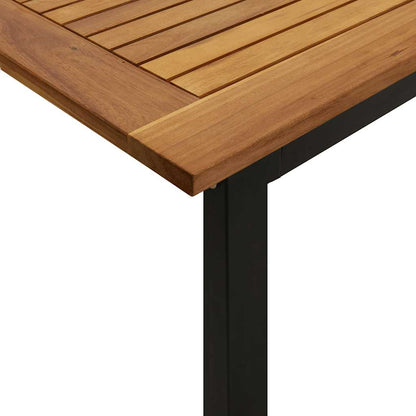 Garden Table | Brown | Solid Acacia wood | 200x90x75 cm | Industrial