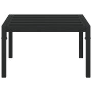 Garden Coffee Table Black 60x60x35 cm Steel