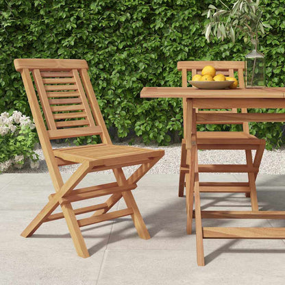 Folding Garden Chair | Set of 2 | Teak | Solid teak wood | Standard