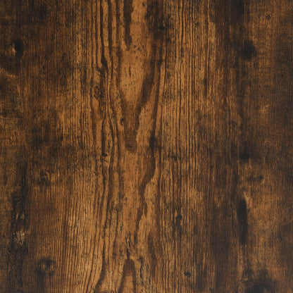 Desk Smoked Oak 100x50x90 cm Engineered Wood and Iron