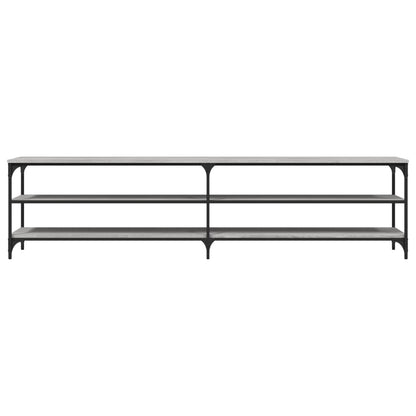 TV Cabinet Grey Sonoma 200x30x50 cm Engineered Wood and Metal