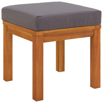 6 Piece Patio Dining Set with Cushions Solid Wood Acacia