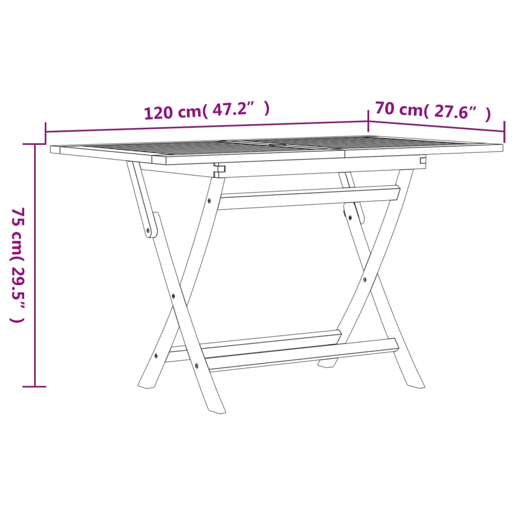 Garden Dining Set | Natural Teak | Solid Teak Wood | Foldable