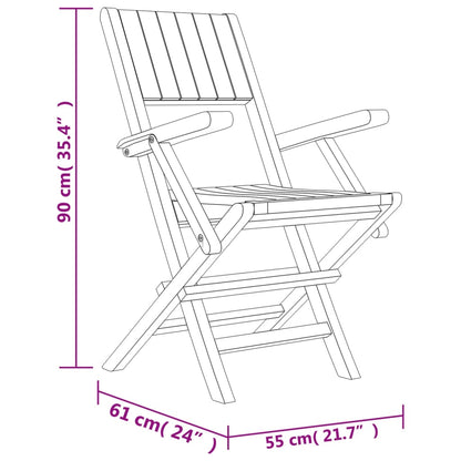 Garden Dining Set | Teak | Solid teak wood | Standard | Foldable
