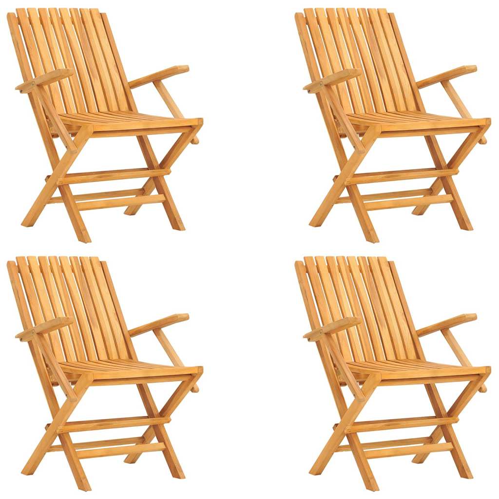 Garden Dining Set | Natural wooden colour | Solid teak wood | Medium