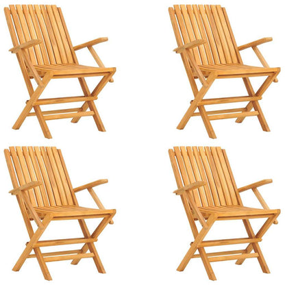 Garden Dining Set | Natural wooden colour | Solid teak wood | Medium