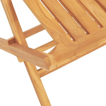 Garden Dining Set | Natural wooden colour | Solid teak wood | Medium