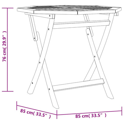Garden Dining Set | Natural wooden colour | Solid teak wood | Medium