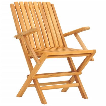 Garden Dining Set | Brown | Solid Teak Wood | 5 Piece Set | Foldable