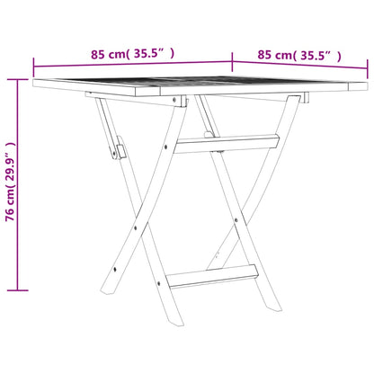 Garden Dining Set | Natural Teak | Solid Teak Wood | Medium | Foldable