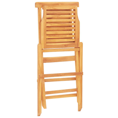Folding Garden Chair | Set of 4 | Teak | Solid teak wood | Medium