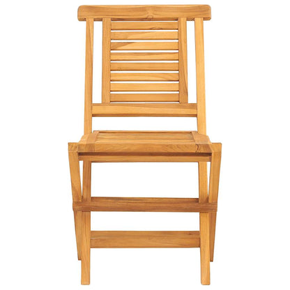 Folding Garden Chair | Set of 4 | Teak | Solid teak wood | Medium