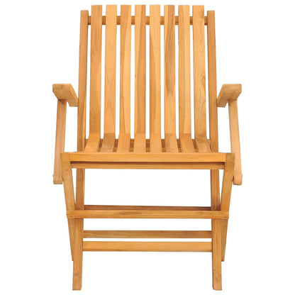 Folding Garden Chair | Set of 6 | Teak | Solid teak wood | Medium