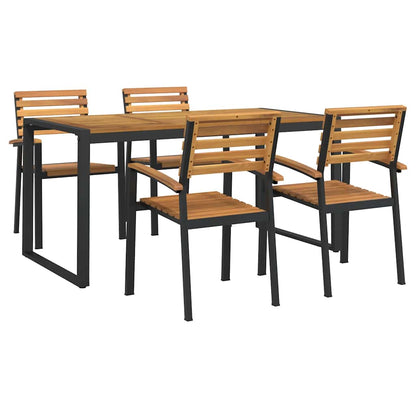 Garden Dining Set | Brown and Black