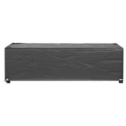 Garden Furniture Covers 2 pcs 8 Eyelets 125x70x35 cm Rectangular