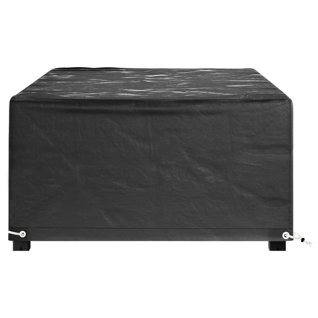 Garden Furniture Covers 2 pcs 8 Eyelets 125x70x35 cm Rectangular