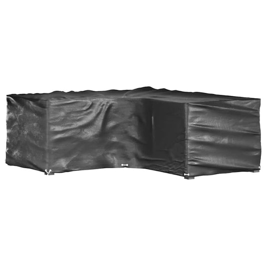 L-Shaped Garden Furniture Covers 2 pcs 16 Eyelets 215x215x70 cm