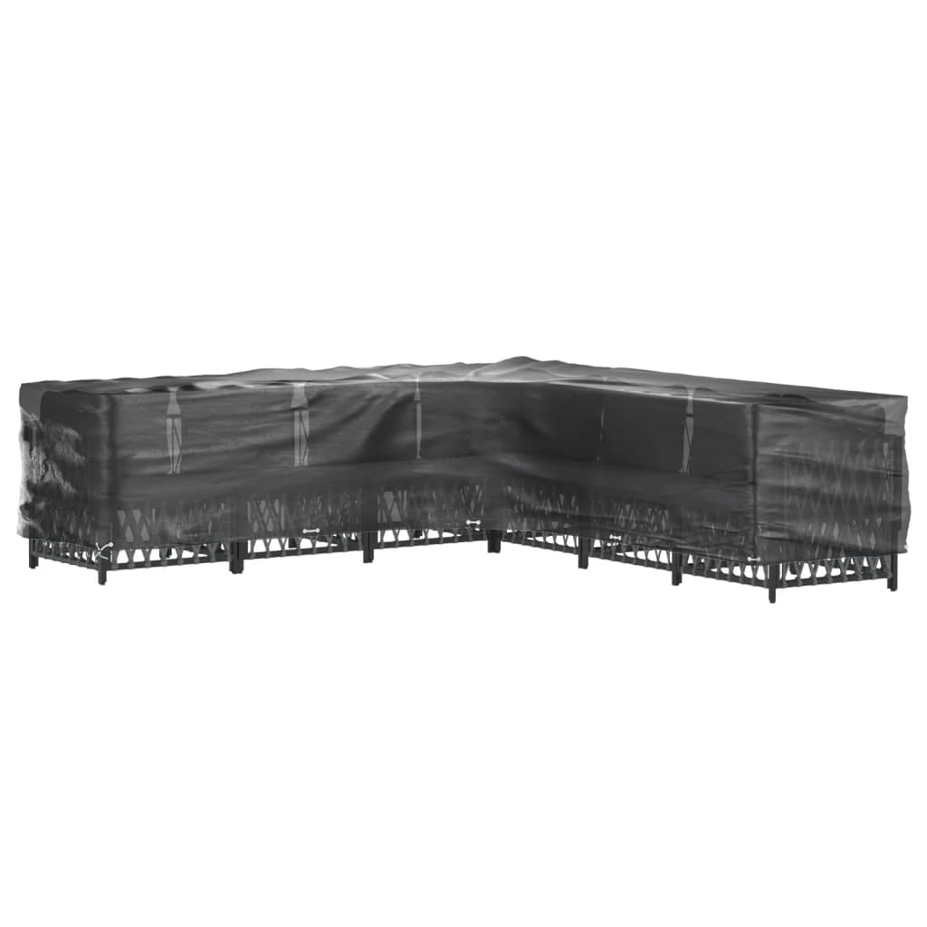 L-Shaped Garden Furniture Covers 2 pcs 20 Eyelets 300x300x70 cm
