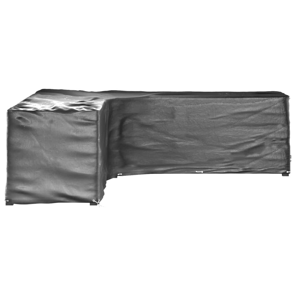 L-Shaped Garden Furniture Covers 2 pcs 20 Eyelets 300x300x90 cm