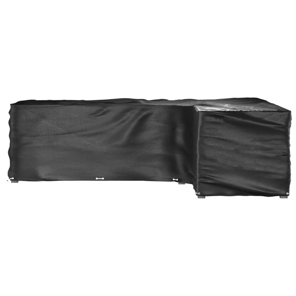L-Shaped Garden Furniture Covers 2 pcs 16 Eyelets 260x210x80 cm