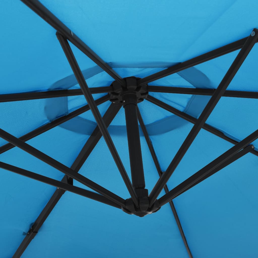 Wall-mounted Parasol Sea Blue 290 cm