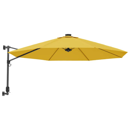 Wall-mounted Parasol Yellow 290 cm