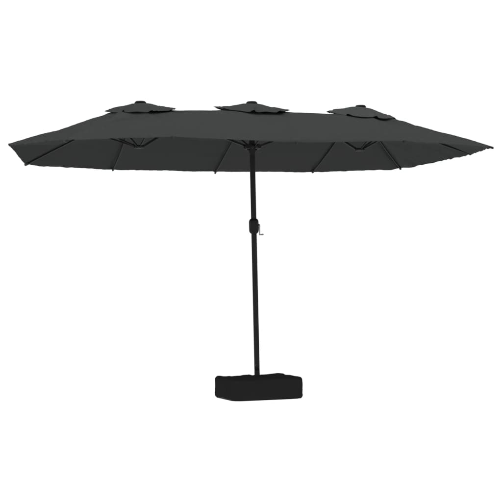Garden Parasol | Anthracite | Polyester | Double-head | Foldable