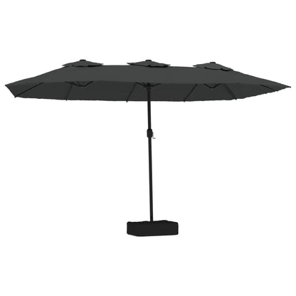 Garden Parasol | Anthracite | Polyester | Double-head | Foldable