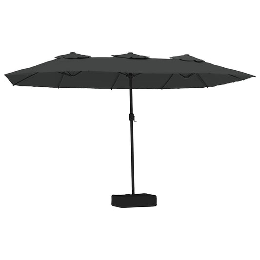 Double-Head Parasol Anthracite 449x265 cm