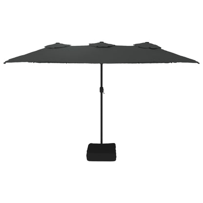 Garden Parasol | Anthracite | Polyester | Double-head | Foldable