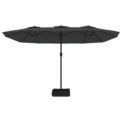 Garden Parasol | Anthracite | Polyester | Double-head | Foldable