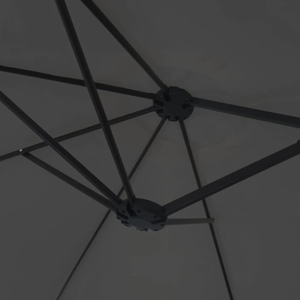 Garden Parasol | Anthracite | Polyester | Double-head | Foldable