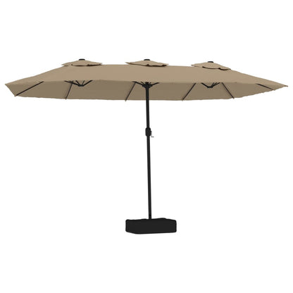 Garden Parasol | Taupe | Polyester fabric | Extra large | Tiltable