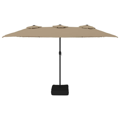 Garden Parasol | Taupe | Polyester fabric | Extra large | Tiltable
