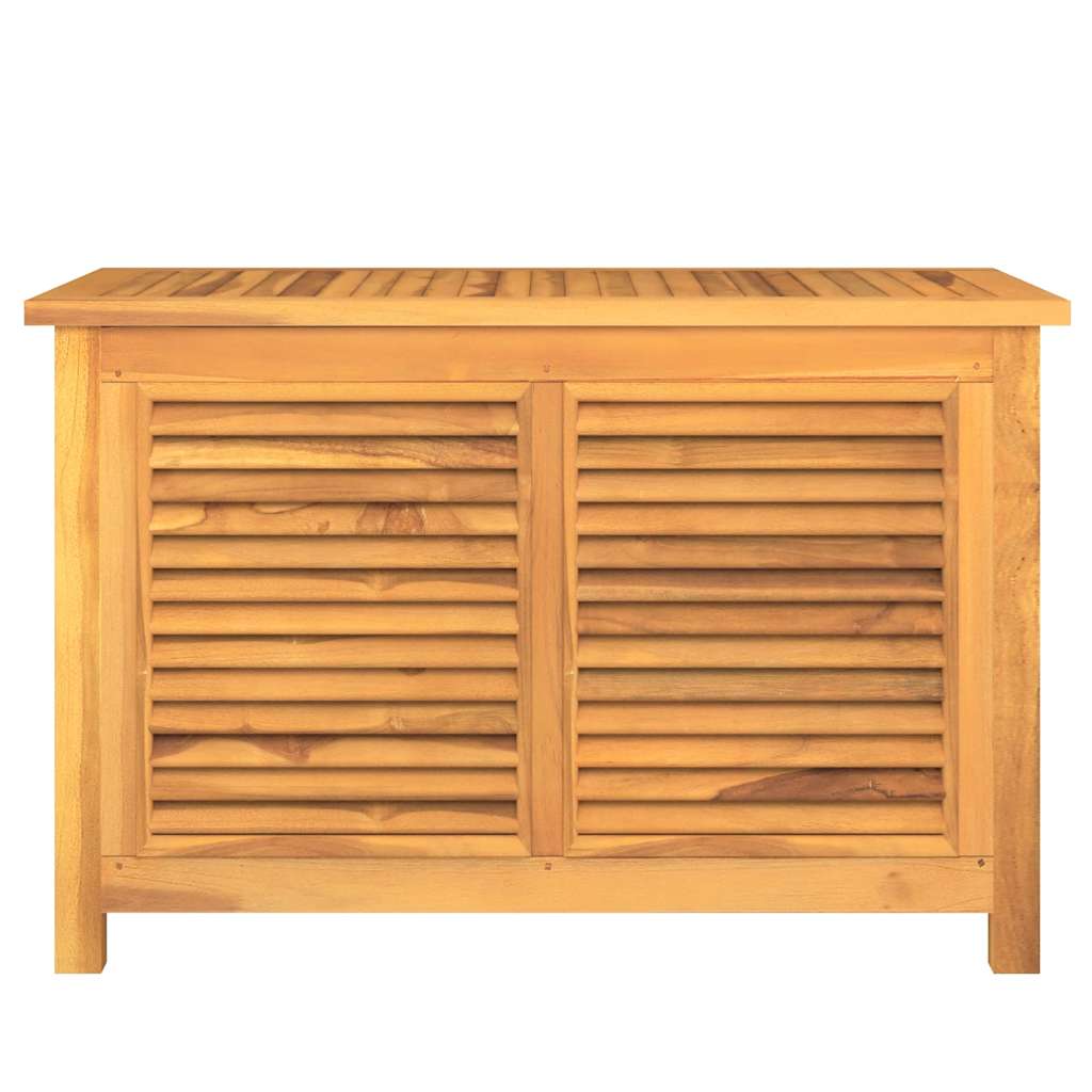 Patio Storage Box with Bag 35.4"x19.7"x22.8" Solid Wood Teak