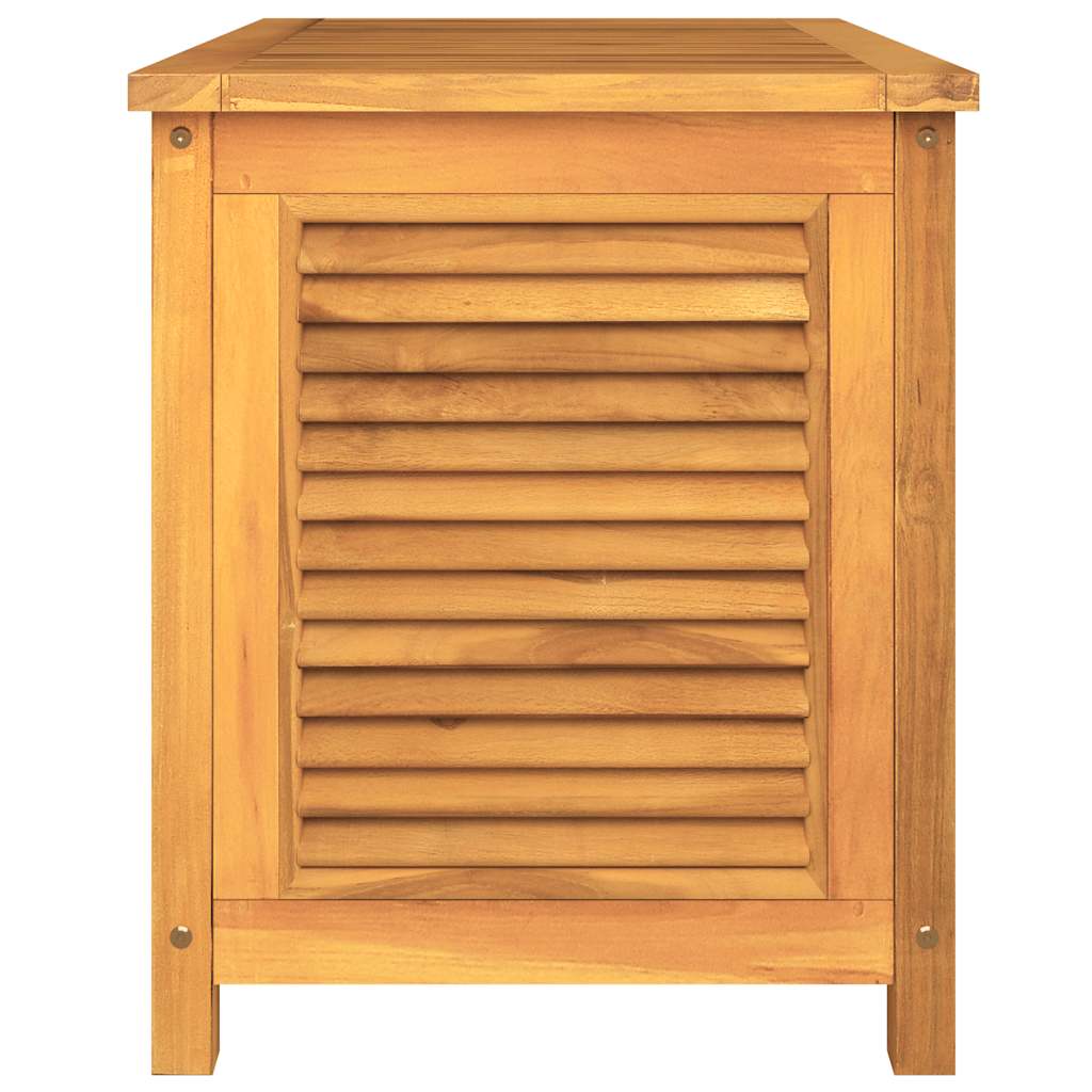 Patio Storage Box with Bag 35.4"x19.7"x22.8" Solid Wood Teak