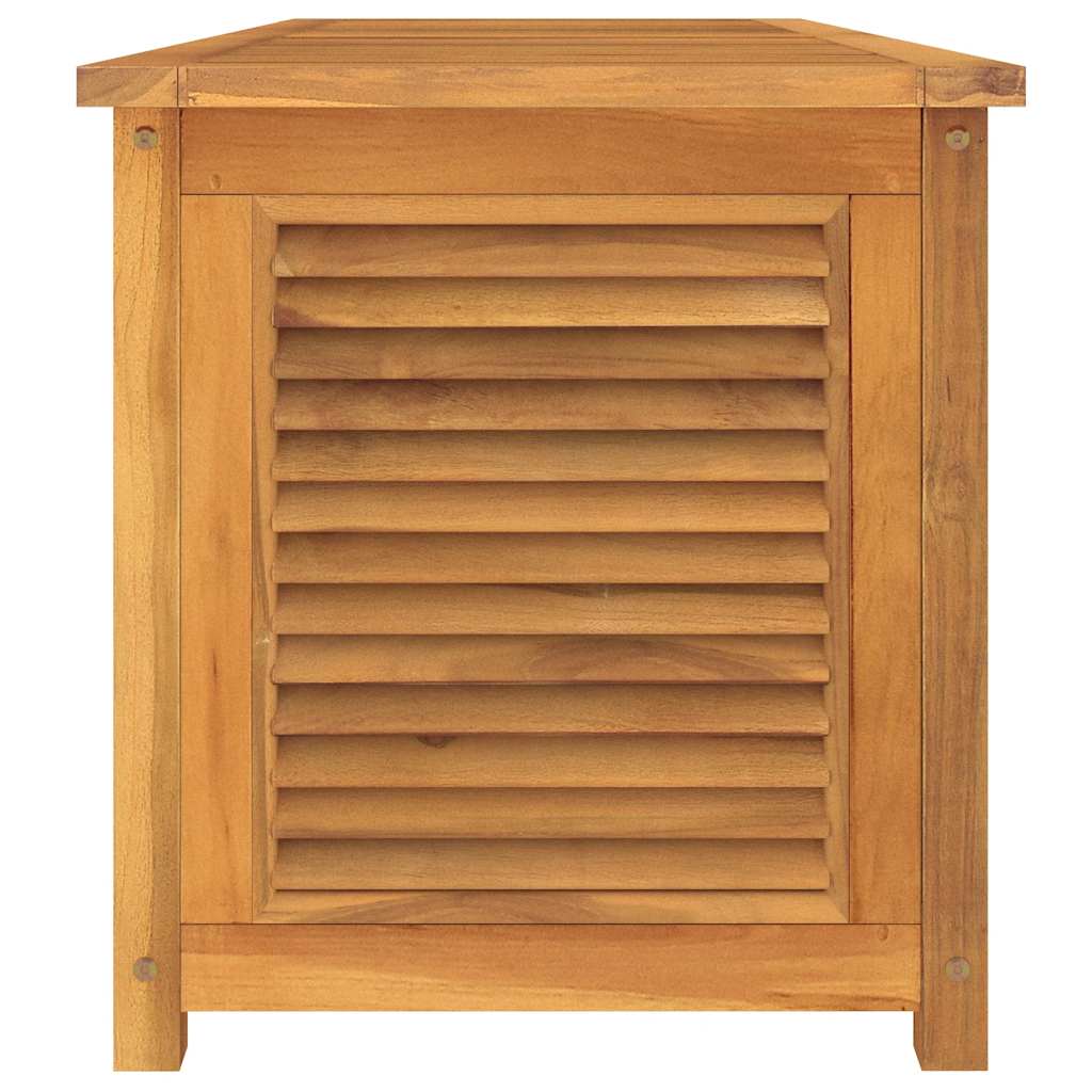 Garden Storage Box with Bag 150x50x55 cm Solid Wood Teak