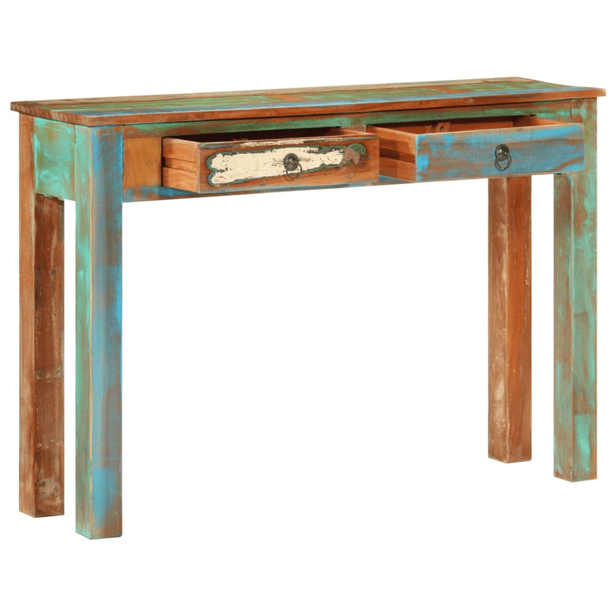 Console Table 43.3"x11.8"x29.5" Solid Wood Reclaimed