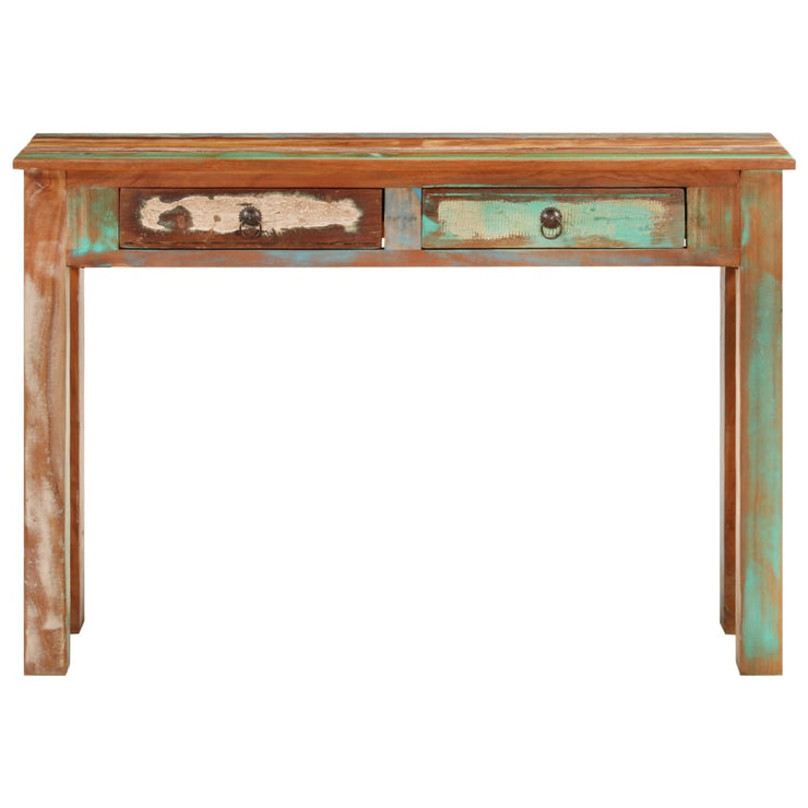Console Table 43.3"x11.8"x29.5" Solid Wood Reclaimed